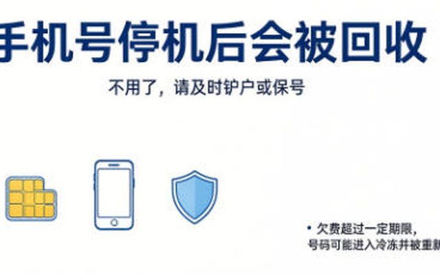 手机号码停机别忽视!多久会被运营商回收?这些风险一定要知晓 手机号码停机别忽视!多久会被运营商回收?这些风险一定要知晓
