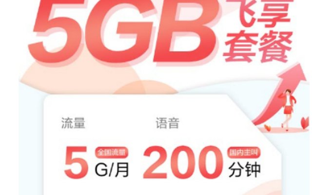 4G�����ײ������İ� 2020��58Ԫÿ�°���5GB����
