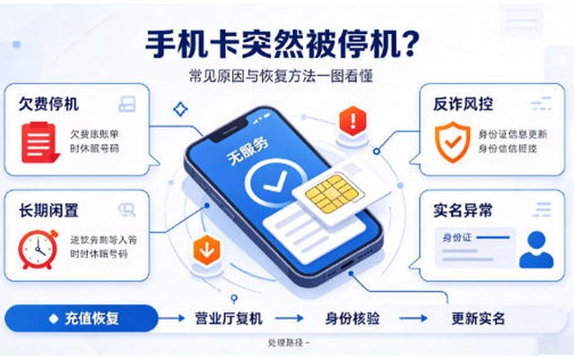 手机卡突然被停机？可能是这几个原因在作怪全解析