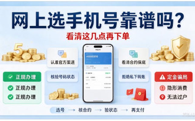 线上挑选手机号码避坑指南，避开虚假号源与隐形合约